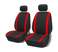 PADCGRK Car Seat Covers Front Pair, for Scion iM (E180) xA xB xD iQ (AJ10), Universal Cover Set for Driver and Passenger Seats, Front Seat and Headrest Covers,C-Red