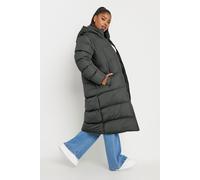 Yours Curve 2-in-1 Padded Longline Puffer Coat - Women's - Plus Size Curve Grey