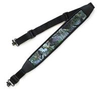 Padded 2 Point Rifle Sling with Swivels Leafy Camouflage Non Slip Shoulder Pad Hunting Shooting Air Gun Camo Strap