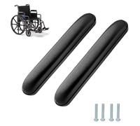 Padded Armrests for Wheelchair, Universal Arm Pads Replacement Black 13-7/8"Suitable for Most Brands of Wheelchairs(13-7/8"(2pcs))