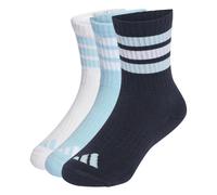 adidas Unisex Kids 3STRIPES CUSHIONED SPORTSWEAR CREW SOCKS 3 PAIR PACK, night navy/icey blue/white, 4-5 Years