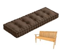 Padded Bench Cushions, Seat Cushion10cm Thick Garden for Garden Furniture Benches Windowsills Home Sofas Chairs Seat Cushion for Indoor Benches,coffee,80x40cm