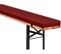 Padded Bierbank Cushion for Beer Tent Set 180x25/220x25/110x30 cm 3CM Thick Removable Zipper Cover Anti Slip Seat Pad for Outdoor Party Seating