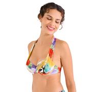 Padded Bikini Top Roma by Lisca 040799 Size 34-42 B-F white & blue