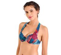 Padded Bikini Top Roma by Lisca 040799 Size 34-42 B-F white & blue