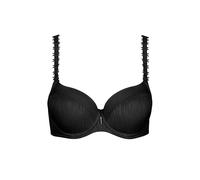 Padded bra with double straps for women Lisca Gracia B à E Noir 110E