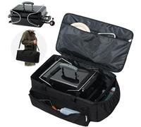 Padded Carry Bag for Weber 1141001 Go-Anywhere Gas Grill, Water-Resistant Portable Carrying Case with 2 Inner Fixed Straps, Outdoor Camping Griddle Accessories, Black (Bag Only)