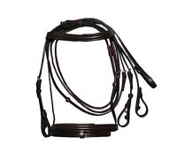 Padded Cavesson Bridle with Reins Brown - Cob Size