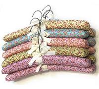 Padded Clothes Hangers, Pack of 10, Beautiful Florence Mix
