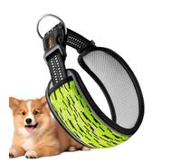 Padded Dog Collar | Widened Heavy Duty Pet Collar with Pad | Outdoor Training Hiking Running Reflective Necklace for Small, Medium, Large Dogs