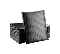 Padded Envelopes 50PCS Bubble Mailers Padded Envelopes Lined Poly Mailer Shockproof Waterproof Self Seal Pink Small Business Suppli(Black,15 * 20cm)