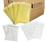 Padded Envelopes Gold or White Bubble Envelopes Bags Postal Wrap A4 & A5 (Gold, 10 A5 (STG 4 180 x 265))