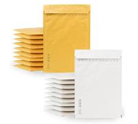 Padded Envelopes, Padded Envelopes for Mailing, Kraft and White Bubble Envelopes, Bags for Shipping Packages Various Sizes, Shipping Envelopes · m-office (150x220mm, 20pcs)