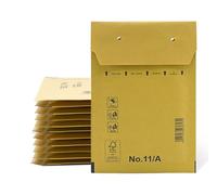 Padded Envelopes, Shipping Envelopes, Paper Bags with Bubble Interior, Kraft Colour, Adhesive Seal Shipping Bags - Ophituria (20 Envelopes, 100 x 165 mm)