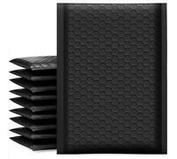 Padded Envelopes Shockproof Bubble Bags for Phone Cases Packaging Padded Envelopes Waterproof Self Seal Adhesive Mailer Protective Shipping Bag(20PACK-Black,11 * 15cm)