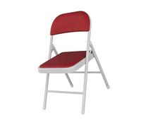 Padded Folding Chair with Reinforced Steel Frame - Easy to Use, Stackable, Portable Seat for Home & Events