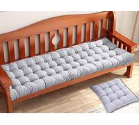 Padded Garden Bench Cushion 2/3 Seat Bench Cushion 80/100/120 Cm 140 X 40 Cm Rectangular Cotton Cushion for Indoor and Outdoor Deck Chair Swings