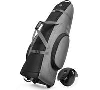 OutdoorMaster Padded Golf Travel Bag with Reinforced Wheels,900D Heavy Duty Oxford Wear-Resistant and Waterproof Golf Travel Case,Soft-Sided Golf Club Bag,Shoes and Accessories Compartment-Alligators