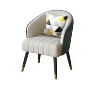Padded Guest Chair with Cushion for Living Room Office Hotel Lobby - Dark Gray with Gold Legs Stylish Comfort Seating for Modern Interiors