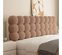 Padded Headboard Cover for Double Bed - Anti-Collision Wall Panels for Back Support while Reading & Resting - 160x60cm