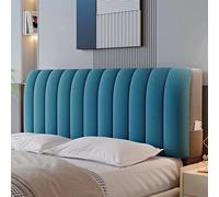 Padded Headboard Cover for Double Bed Elasticized Headboard Protector Universal Fit 220x75cm Stylish Bed Head Cover for Single & Double Beds