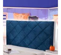 Padded Headboard Cover Single Bed Headboard Cover Double Divan Bed Headboard Covers Slipcover Elastic Cover Padded Headboard Dustproof Bedroom Decoration,blue-200cm