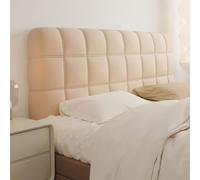 Padded Headboard Cover, Washable All-Inclusive Elastic Cover for Bedroom Headboard, Multifunctional Design, Dark Gray, 70.9 Inch