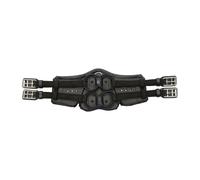 Padded horse girth in ebony calf leather Stübben Equi-Soft