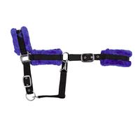 Padded horse halter with faux fur collar USG Ponylove