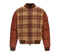 Padded Hybrid Bomber Jacket - male - Dsquared2 - Winter Jackets - Brown - L - Jackets L