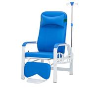 Padded IV Chair with Armrests and Headrest, Fully Reclining Waiting Room Reception Chair, Comfortable and Breathable for Medical Clinics