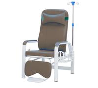 Padded IV Chair with Armrests and Headrest, Fully Reclining Waiting Room Reception Chair, Comfortable and Breathable for Medical Clinics