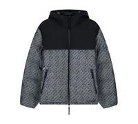 Padded Jacket with Hood and Logo Print - male - Emporio Armani EA7 - Light Jackets - Gray - XS - Jackets XS