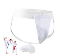 Padded Jockstrap - Boxing Protection - Portable Shock Absorbing Kickboxing Shell, Adjustable for Training, Grappling and Sparring
