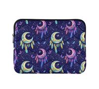 Padded Laptop Sleeve Funny Protector Laptop Cases for Dell Universal Men Computer Cover Office for Computer Pro 14 Sleeve Moons Feathers Butterflies Dark Medium