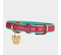Padded Leather Dog Collar, Pink L