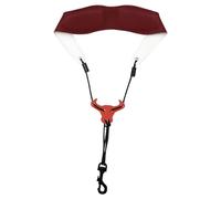 Padded Leather Saxophone Neck Strap Adjustable Soft Shoulder Harnesses For Musicians Of Various Height Metal Buckles Sax Strap