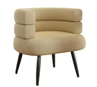 Padded Makeup Chair with Backrest - Stylish Upholstered Stool for Bedroom & Living Room Perfect Accent Furniture (White)