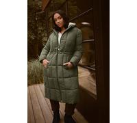Padded Midi Puffer Coat Yours Green 34-36