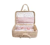 Padded Moses Basket With Accessories For Doll Top Quality Genuine