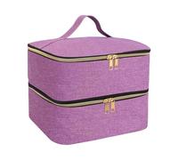 Padded Nails Polish Organizers Bag Double Layer Storage for Bottles Lamp Set Professional Portable Carrying Case Nails Polish Carrying Case