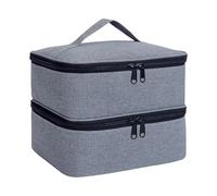 Padded Nails Polish Organizers Bag Double Layer Storage for Bottles Lamp Set Professional Portable Carrying Case Nails Polish Carrying Case