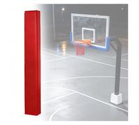 Padded Pole Covers for Basketball Goals, Impact-Resistant Wrap-Around Padding for Square Columns in Amusement Parks and Basements