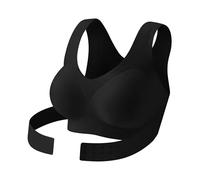 Padded Push Up Bra,Seamless Breathable Shaping Corrective Support Bra Front Closure Seamless Back Support Posture