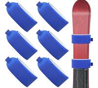 Padded Ski Carrier - 19.7 Inch Ski Straps | Nylon Cotton Ski Snowboard Equipment Protection 6 Pieces for Travel Outdoor Tracks Men Women Winter Sports