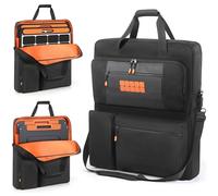 Padded Solar Panel Carrying Case Compatible with Jackery SolarSaga 100W 100X 200W,Travel Solar Panel Storage Bag for 2 Battery Panels Fits for ZOUPW 100W 110w 200w with Multi-Pockets & Shoulder Strap
