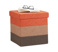 Padded storage ottoman Folding Pouffe 38 L 2.6 kg Padded Footstool Storage Cube