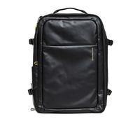 Padded Strap Laptop Backpack Mandarina Duck Eco Coated 17" Noir 50x35x20 cm