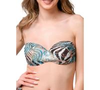 Padded strapless bikini top for women Luna Casablanca Multicolore 95D
