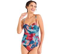 Padded swimsuit Roma by Lisca 043565 Size 34-42 B-E white & blue